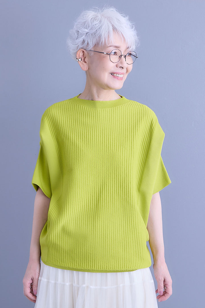 【SET】アップスリーブニットプルオーバー+2WAYラメサテンプリーツ×シアーティアードチュールスカート(2set)