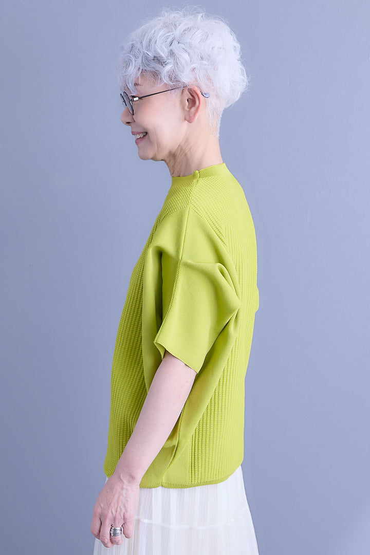 【SET】アップスリーブニットプルオーバー+2WAYラメサテンプリーツ×シアーティアードチュールスカート(2set)