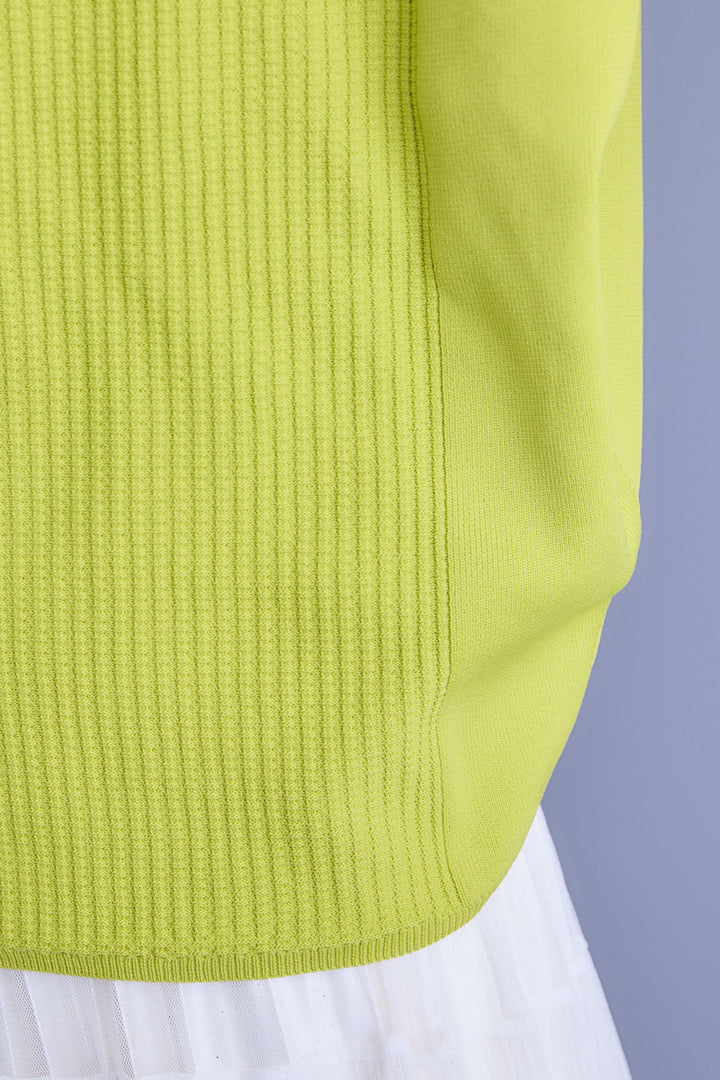 【SET】アップスリーブニットプルオーバー+2WAYラメサテンプリーツ×シアーティアードチュールスカート(2set)