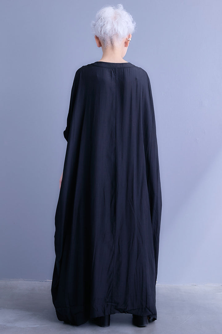 【SET】ドルマンルーズシャツワンピース+ドットチュールフレアスカート(2set)