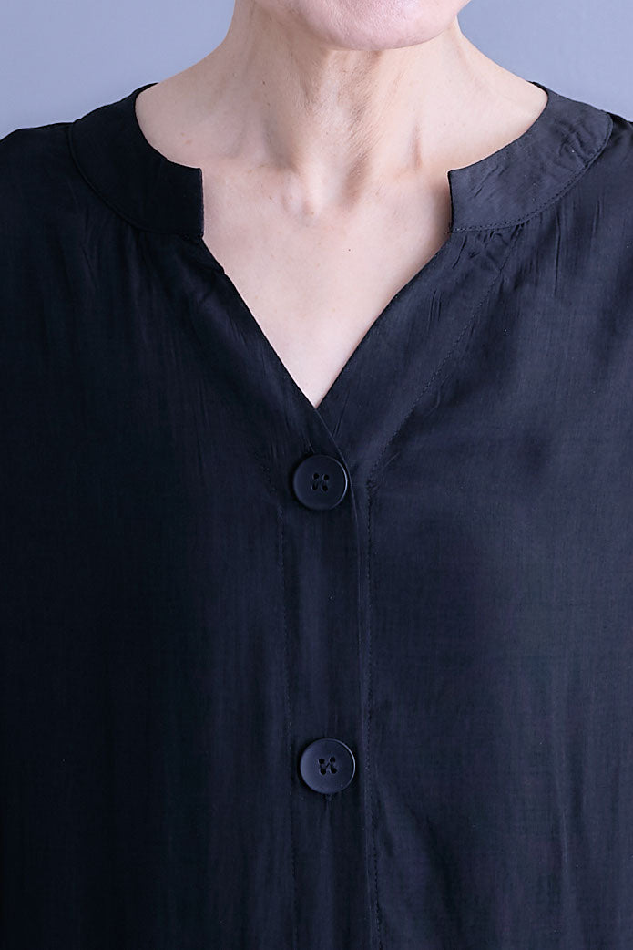 【SET】ドルマンルーズシャツワンピース+ドットチュールフレアスカート(2set)