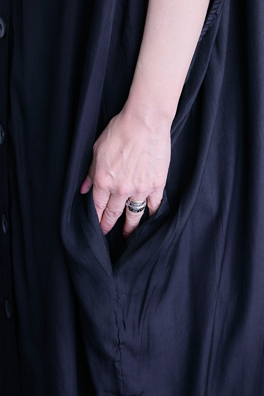 【SET】ドルマンルーズシャツワンピース+ドットチュールフレアスカート(2set)