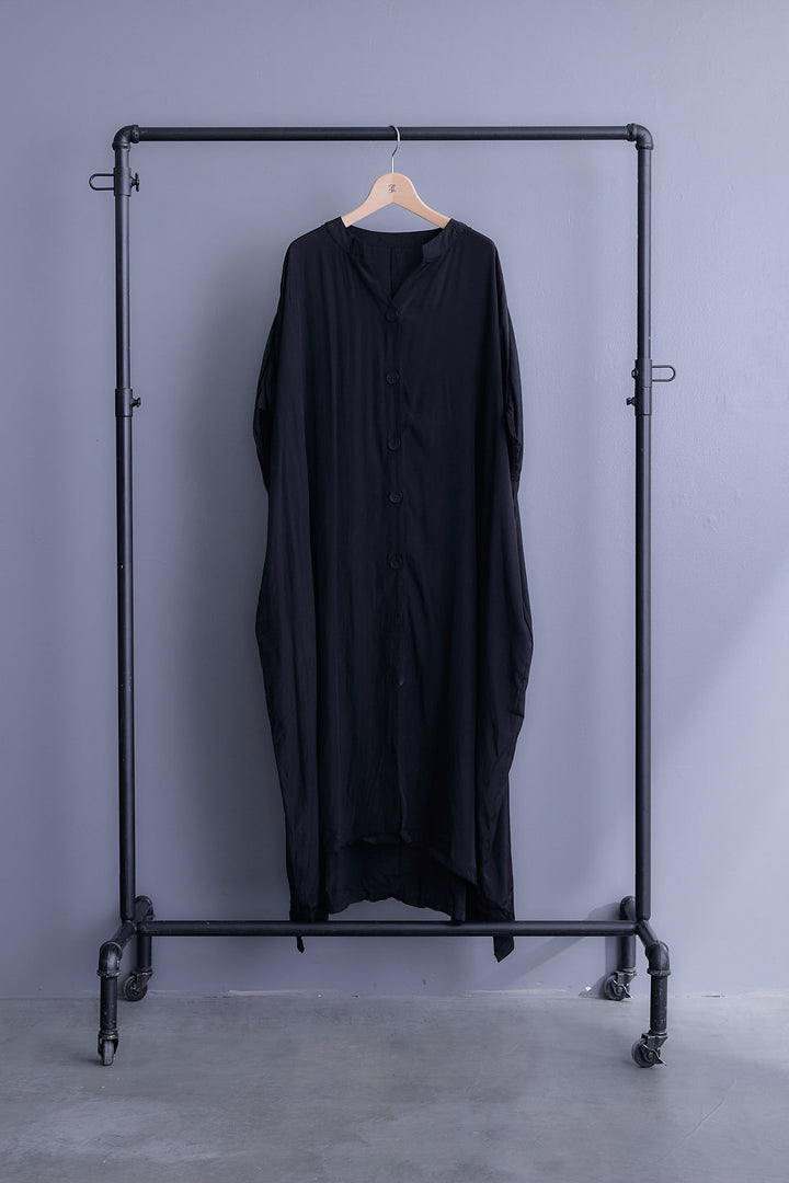 【SET】ドルマンルーズシャツワンピース+ドットチュールフレアスカート(2set)