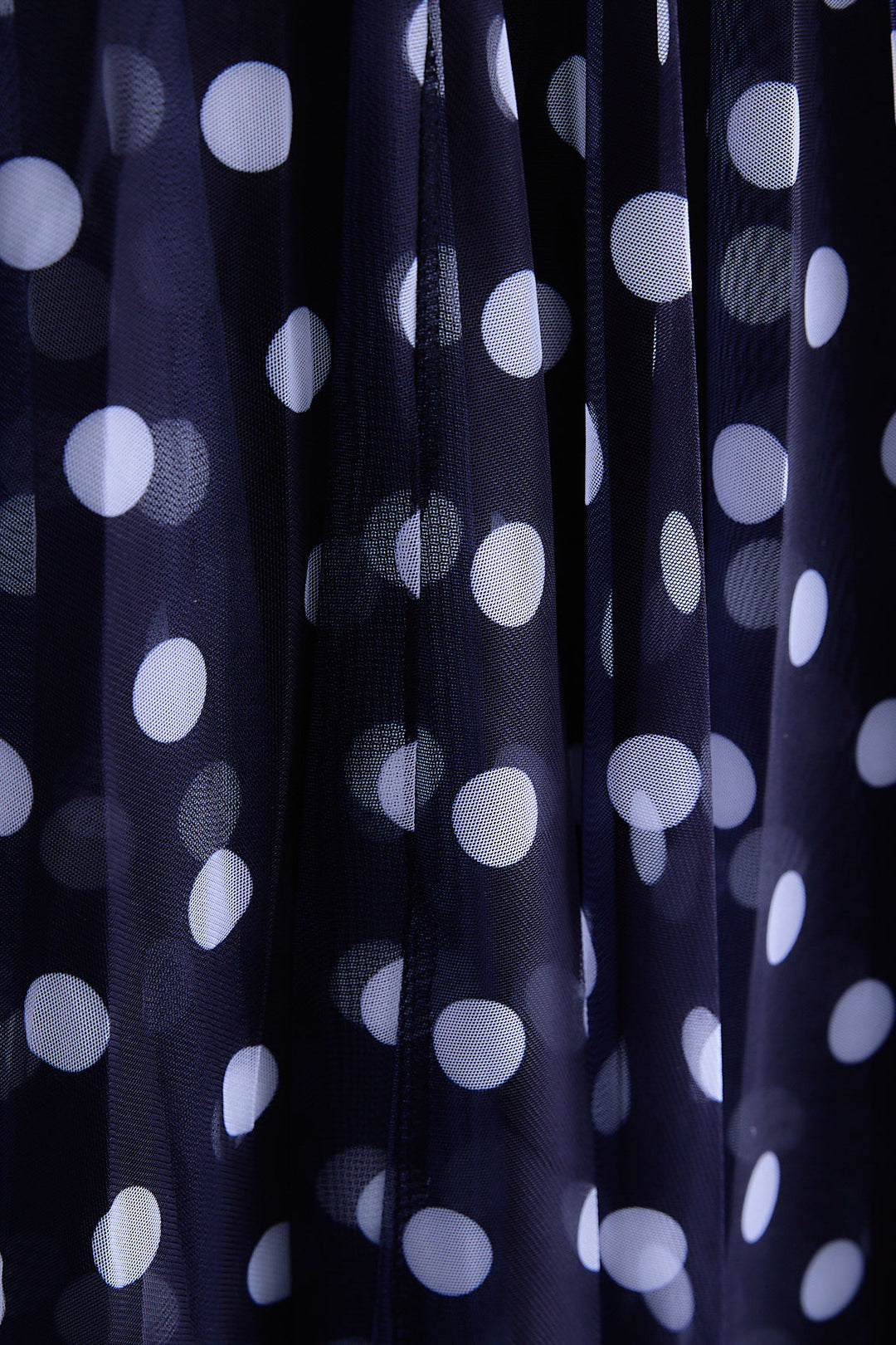 【SET】ドルマンルーズシャツワンピース+ドットチュールフレアスカート(2set)