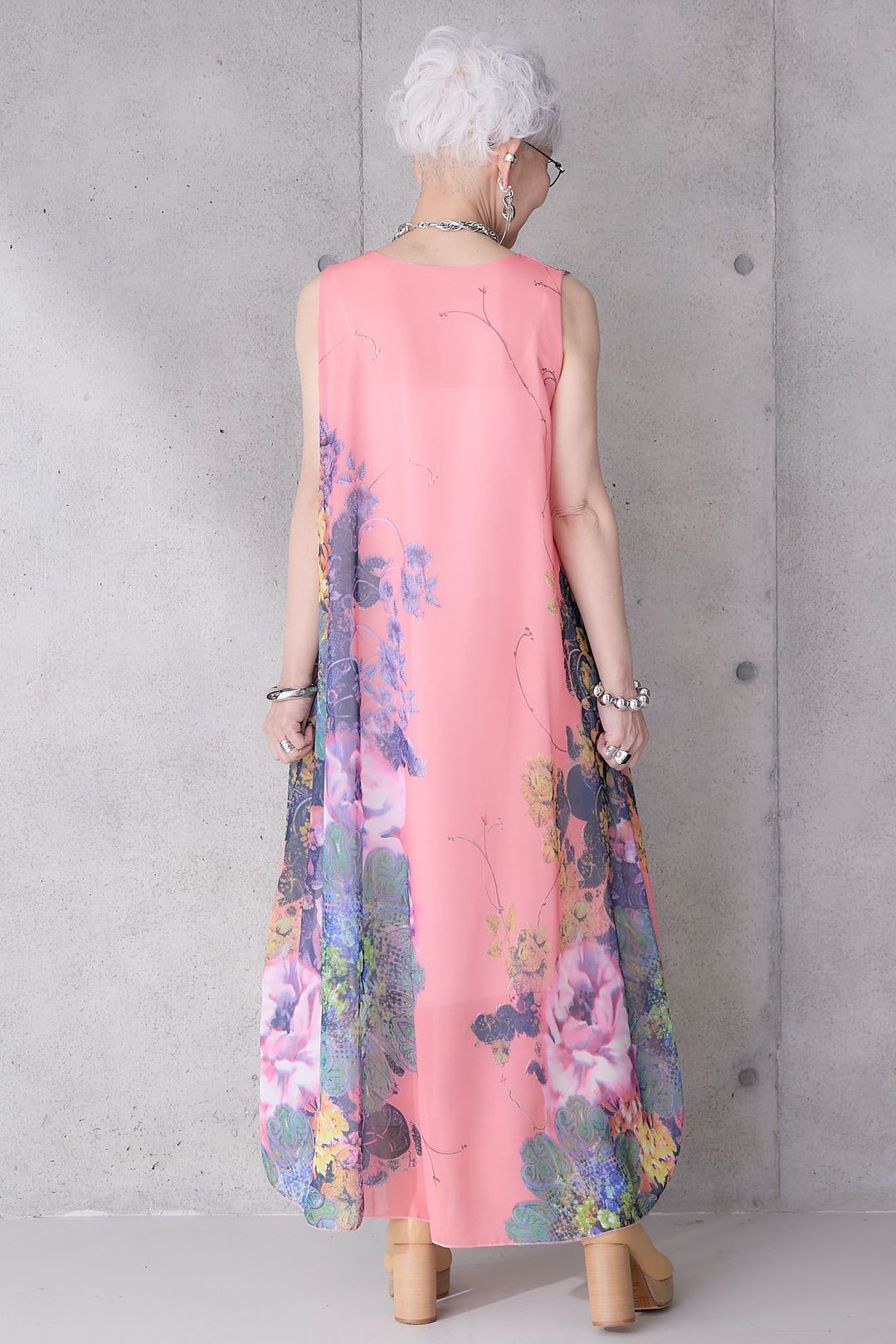 【予約】サンセットボタニカルフラワーサマードレス