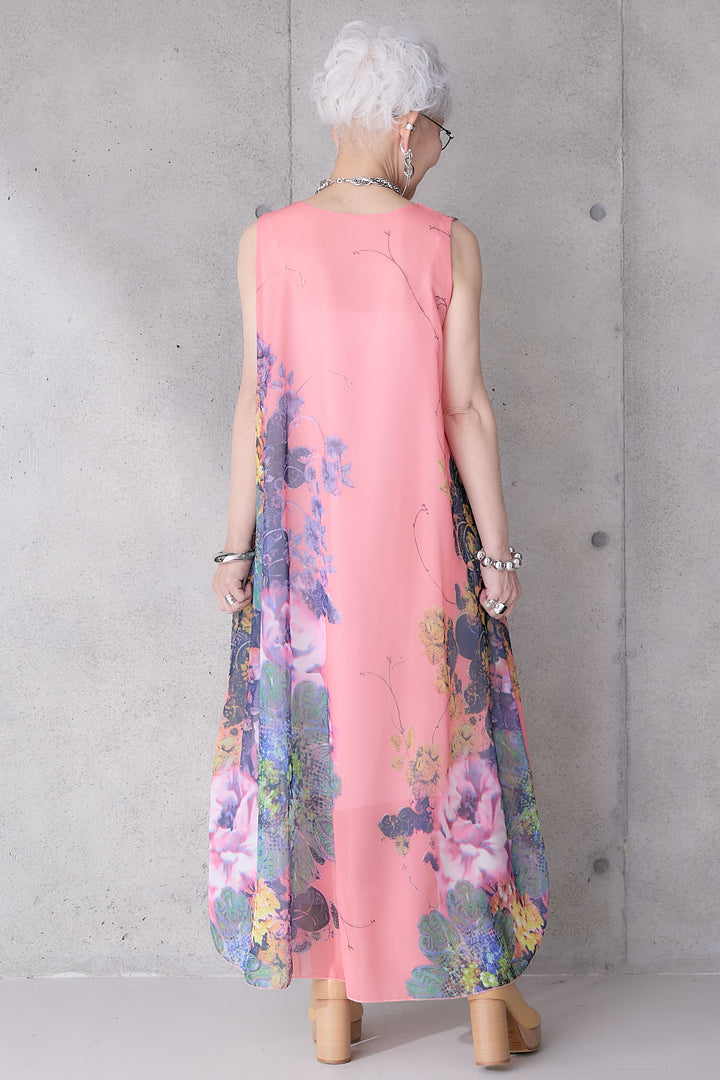 【予約】サンセットボタニカルフラワーサマードレス