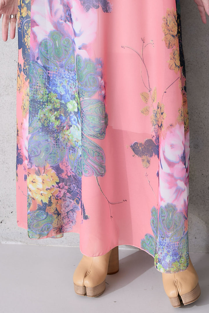 【予約】サンセットボタニカルフラワーサマードレス