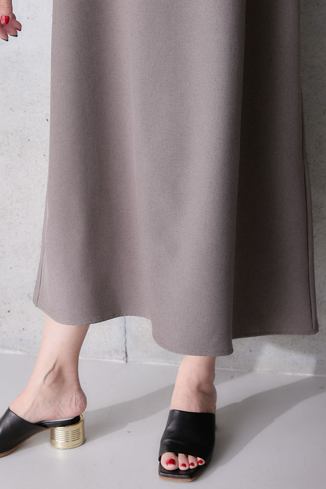 【予約】リネンタッチケープデザインワンピース