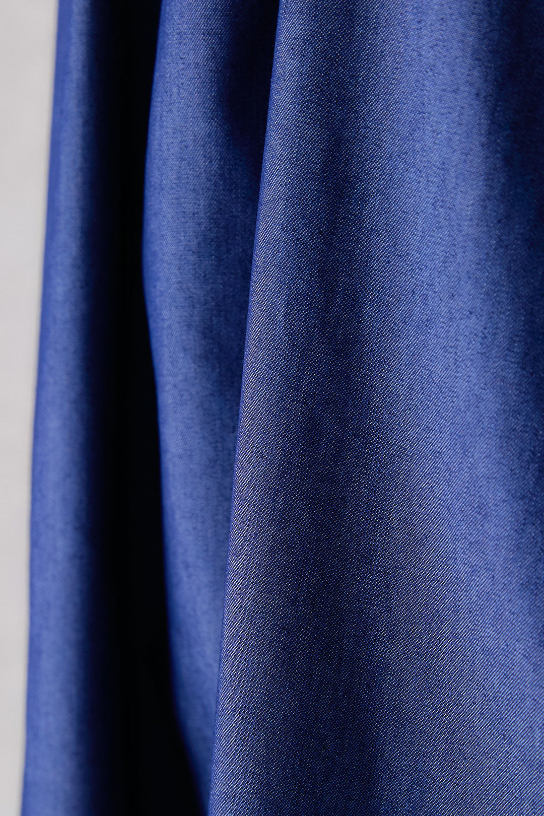 【予約】ソフトデニムシャーリングスタンドネックワンピース