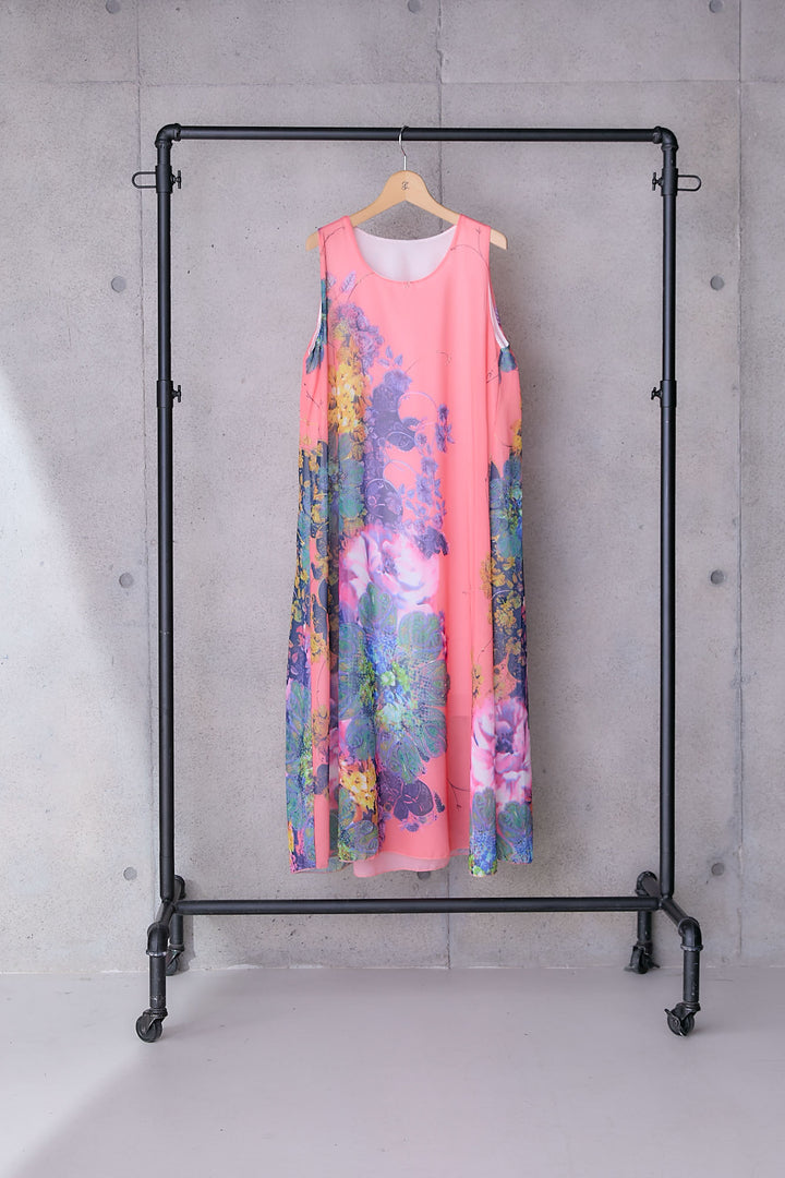 【予約】サンセットボタニカルフラワーサマードレス