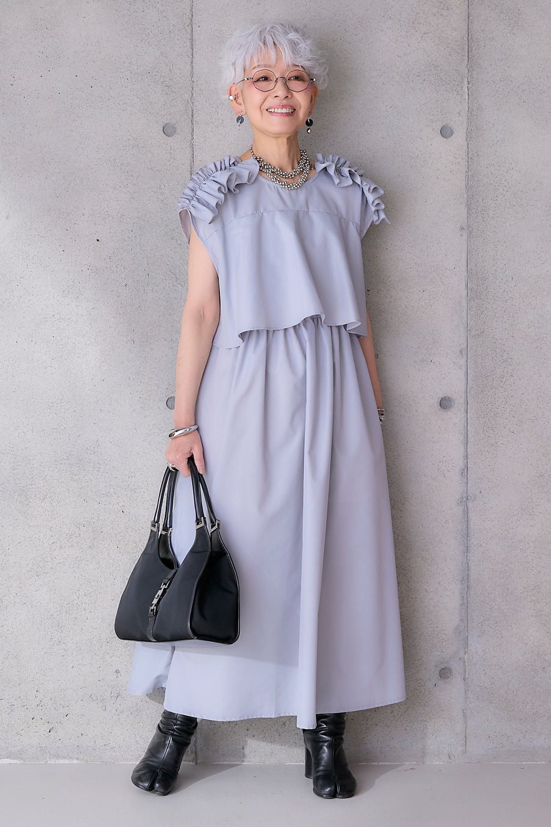 【予約】フリルスリーブセパレートライクワンピース
