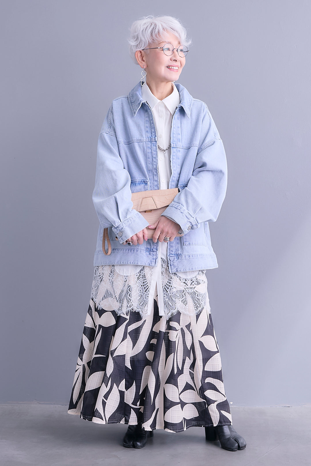 【予約】リーフアートフレアスカート