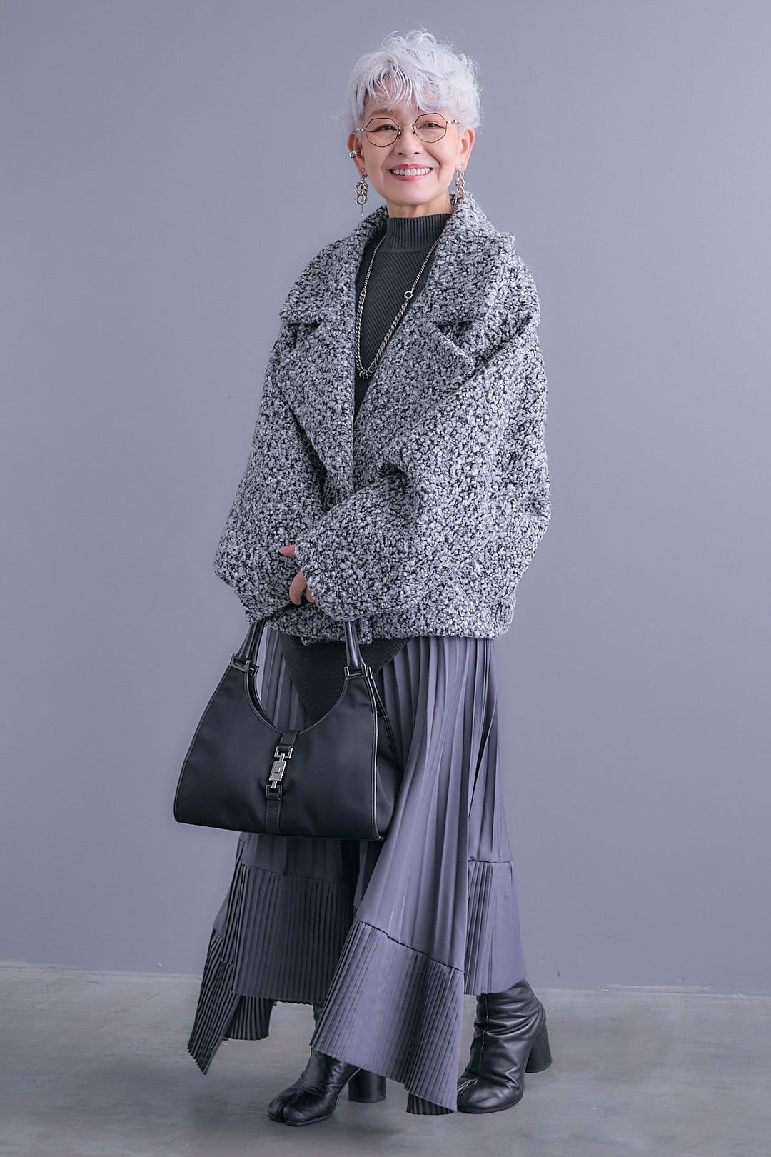 【予約】ブークレーオーバーミディコート