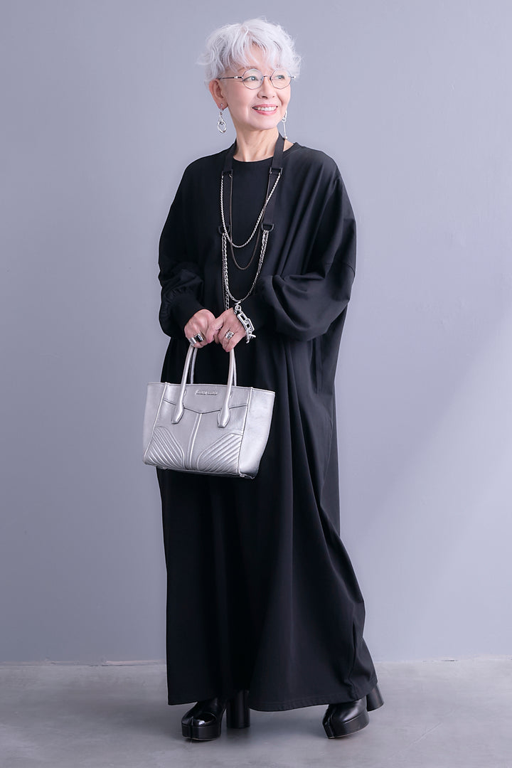 【予約】コットンワイドルーズワンピース