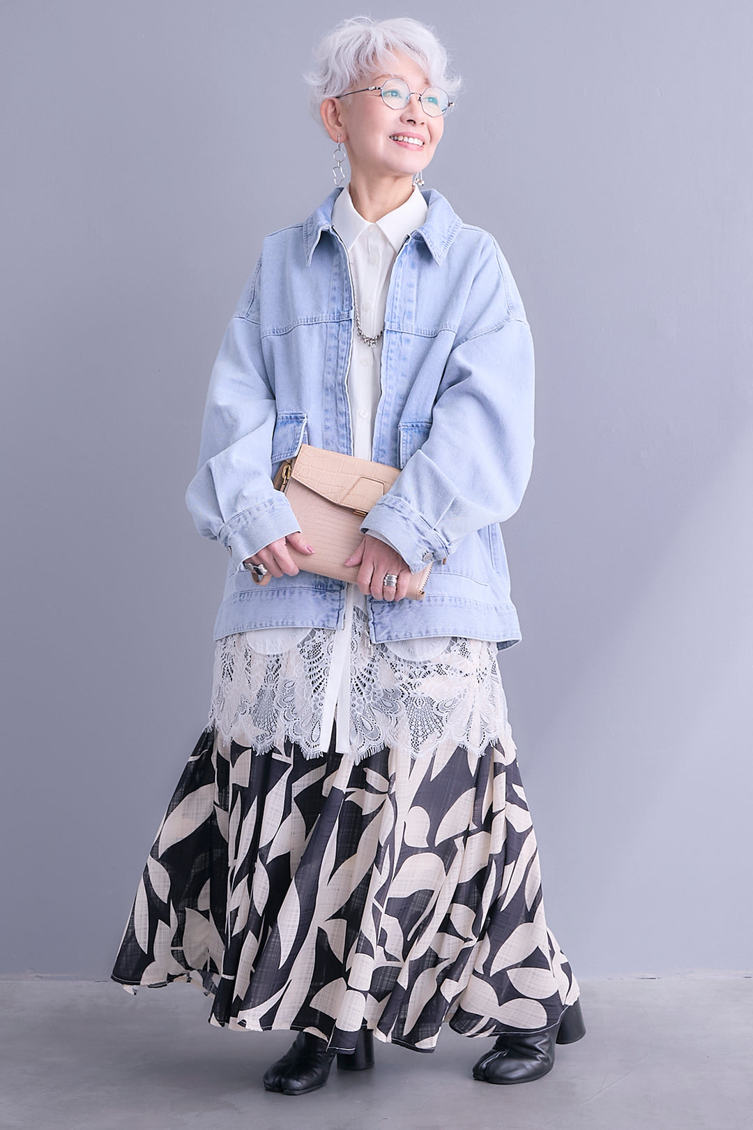 【予約】リーフアートフレアスカート