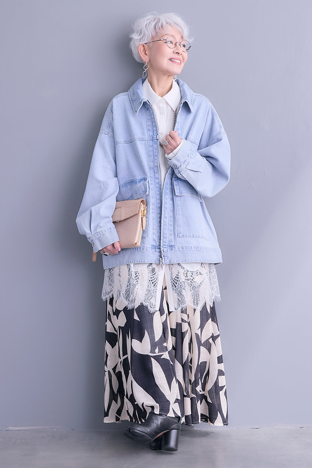 【予約】リーフアートフレアスカート