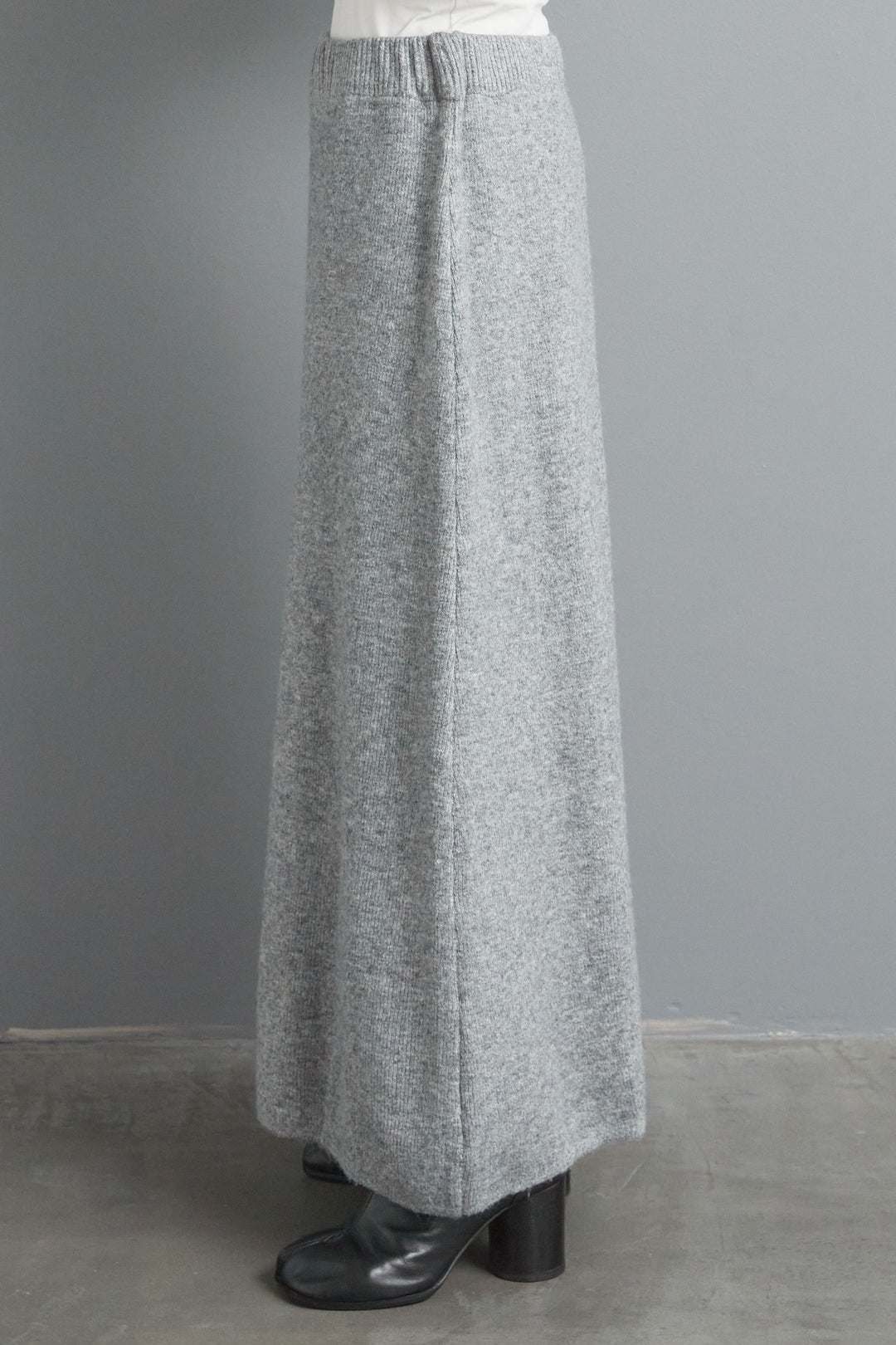 【SET】ビジューニットセットアップ+ラウンドシルエットエコレザーノーカラージャケット(2set)