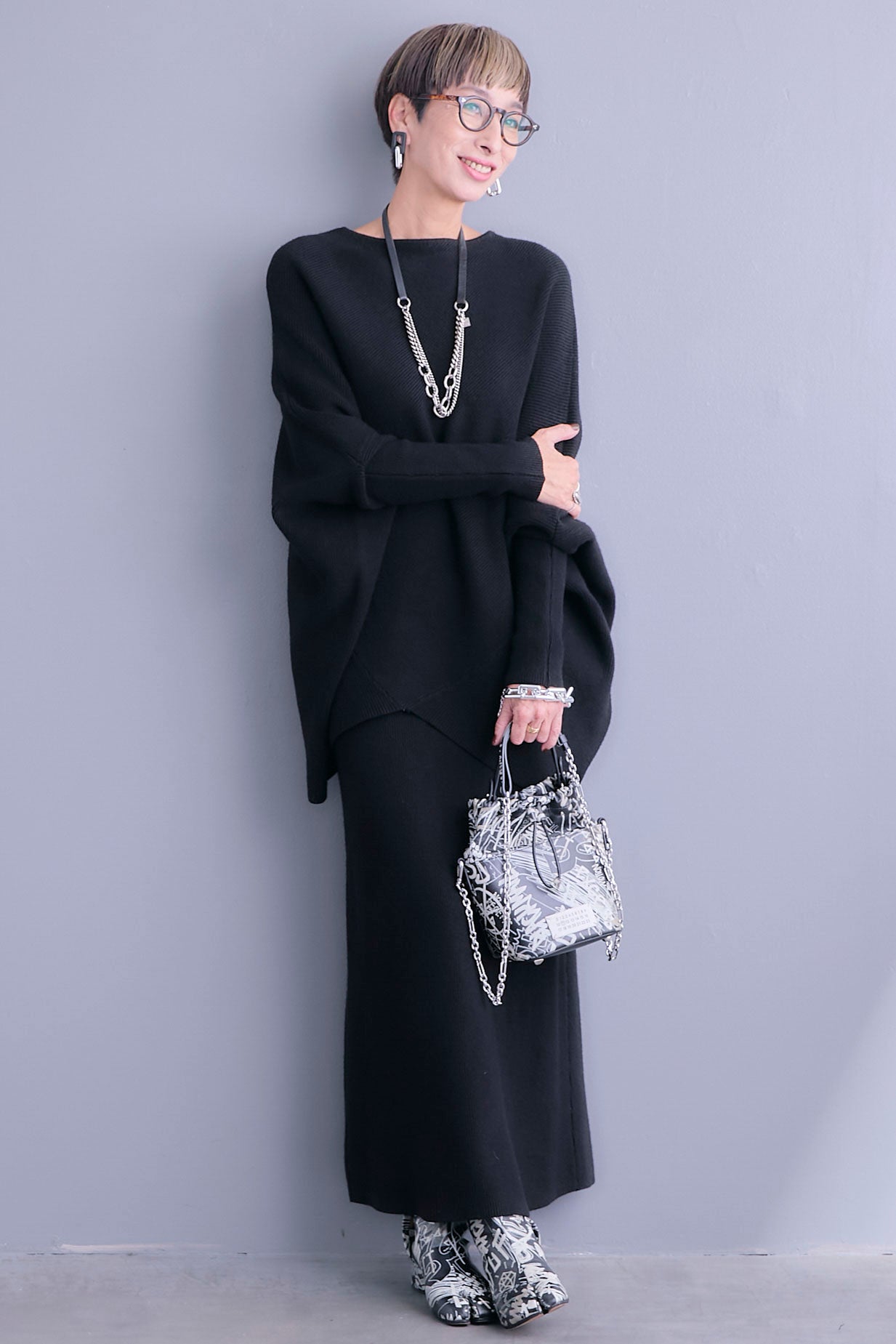 予約】ウール混ドルマンニット&スカート【セットアップ】 – AIJAN