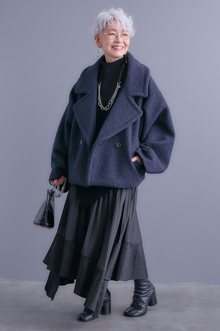 【予約】ブークレーオーバーミディコート