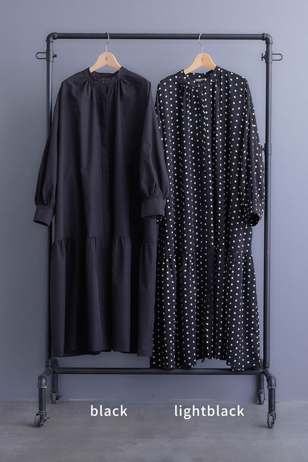 【予約】ボリュームスリーブバックシャンワンピース