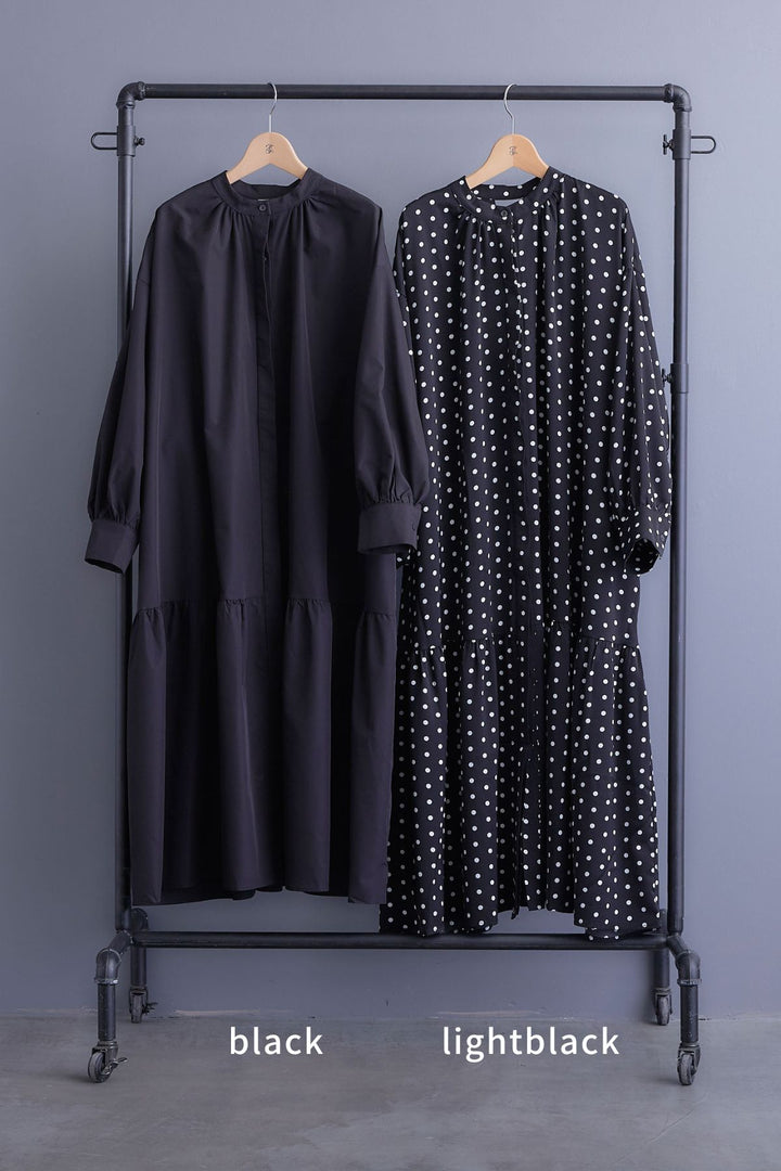 【予約】ボリュームスリーブバックシャンワンピース