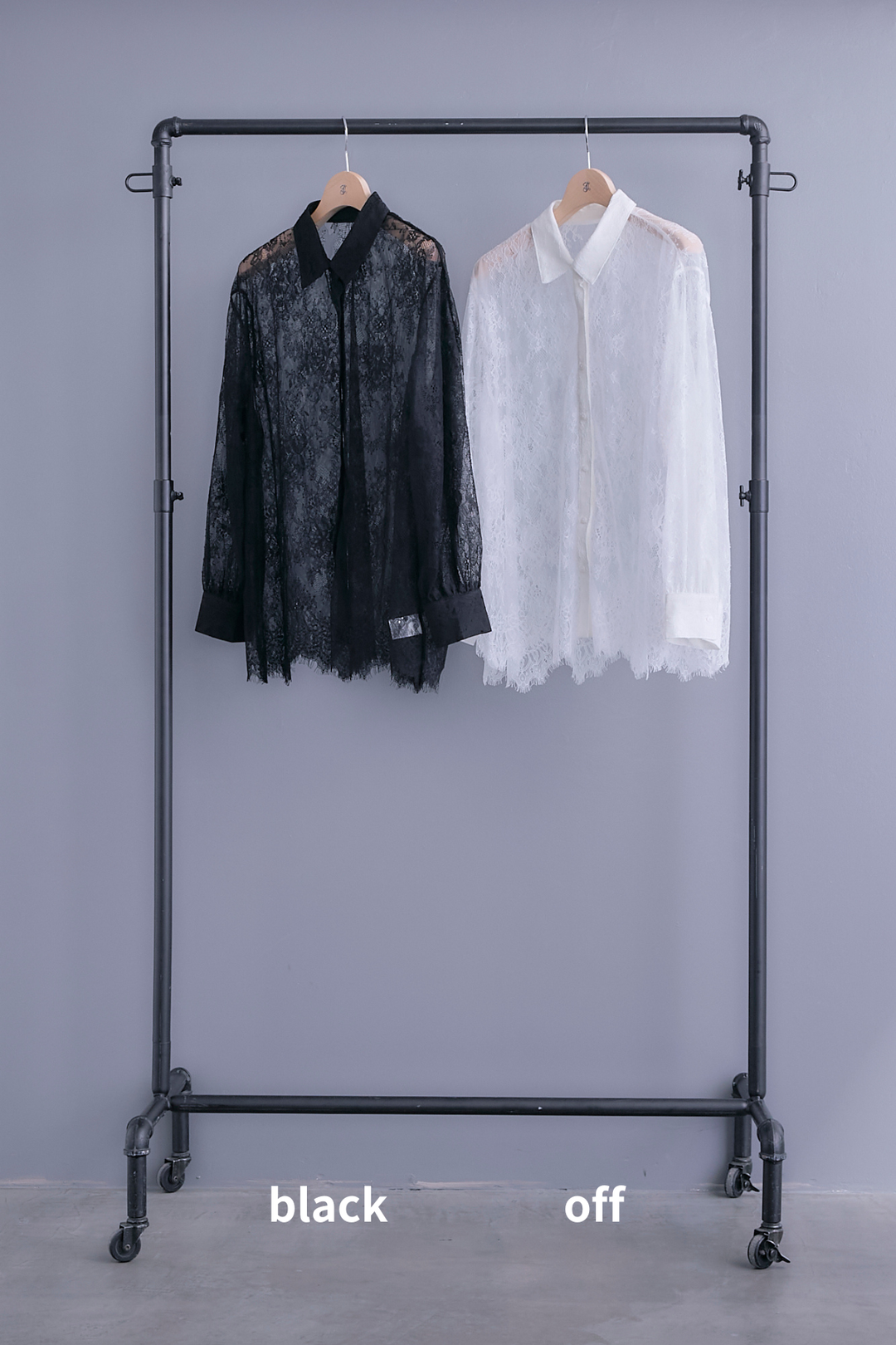 【SET】アイラッシュレースボリュームスリーブシャツ+アシンメトリーロンT+ボックスプリーツロングスカート(3set)