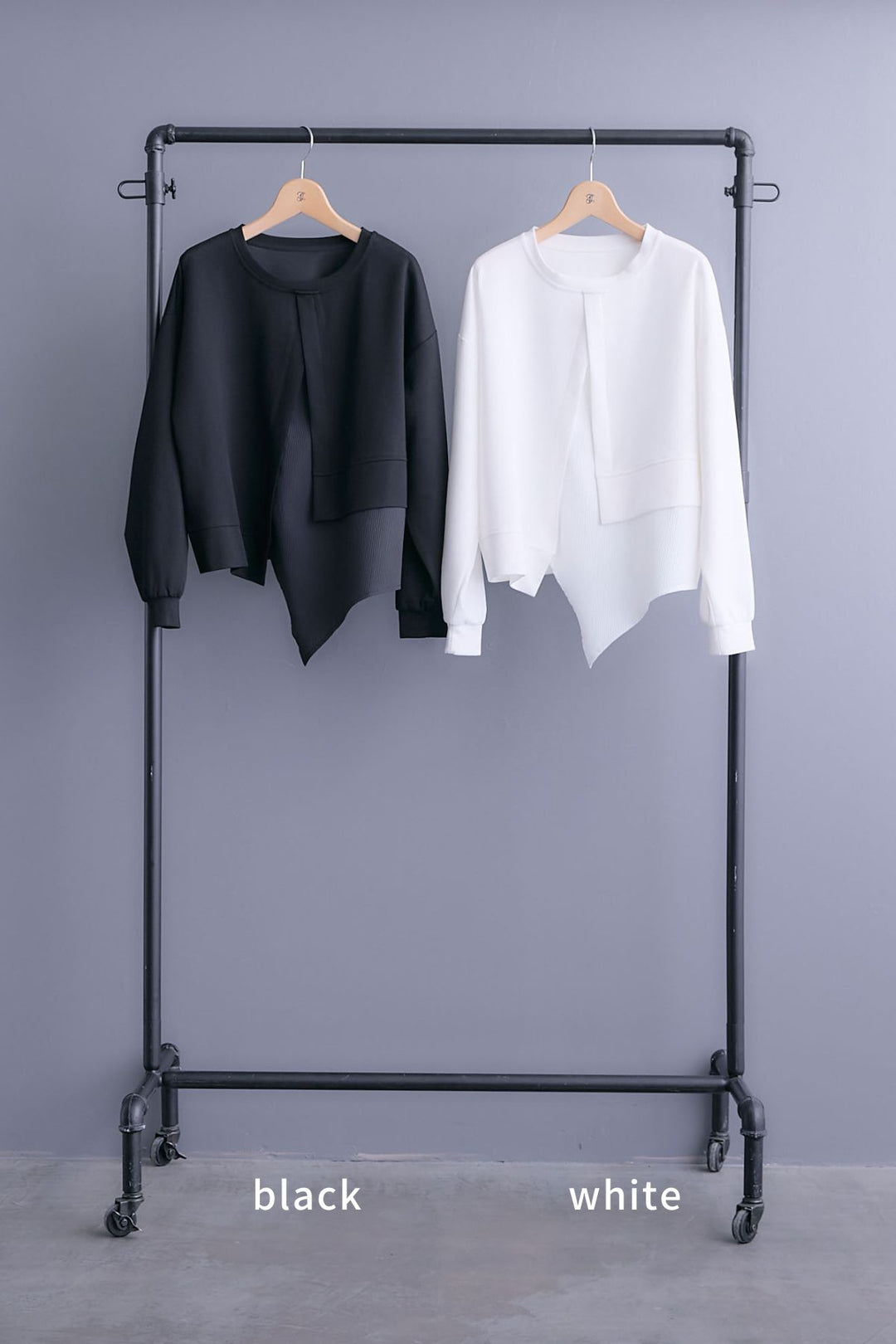 【予約】レイヤードデザインアシンメトリープルオーバー