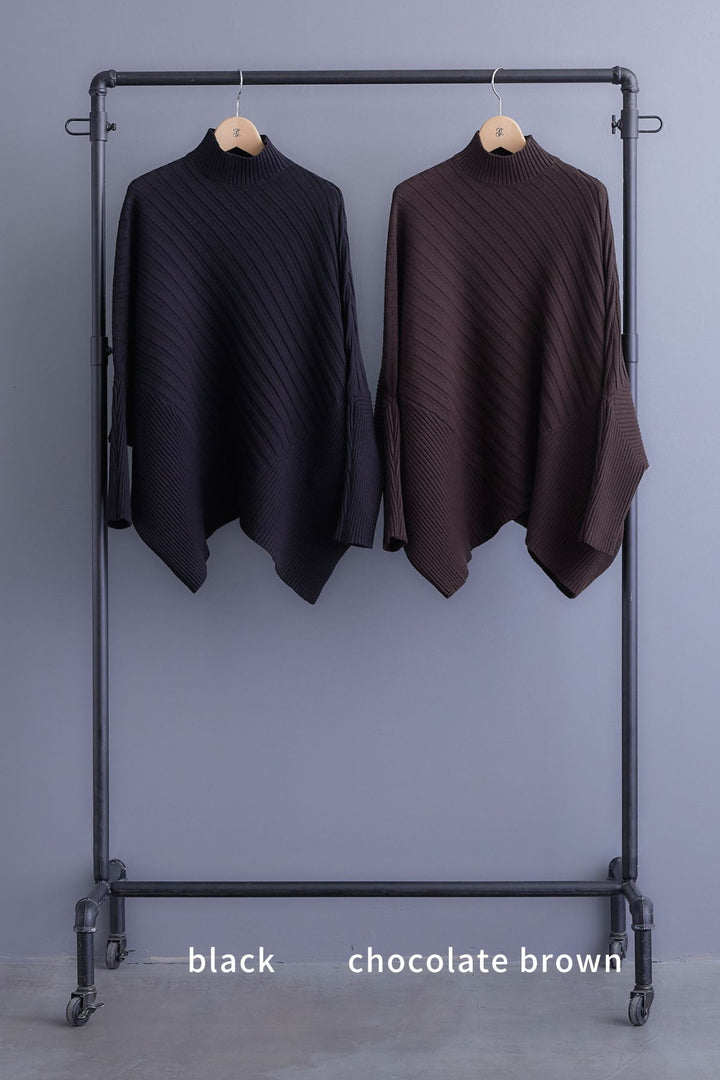 【予約】ワイドリブドルマンニット