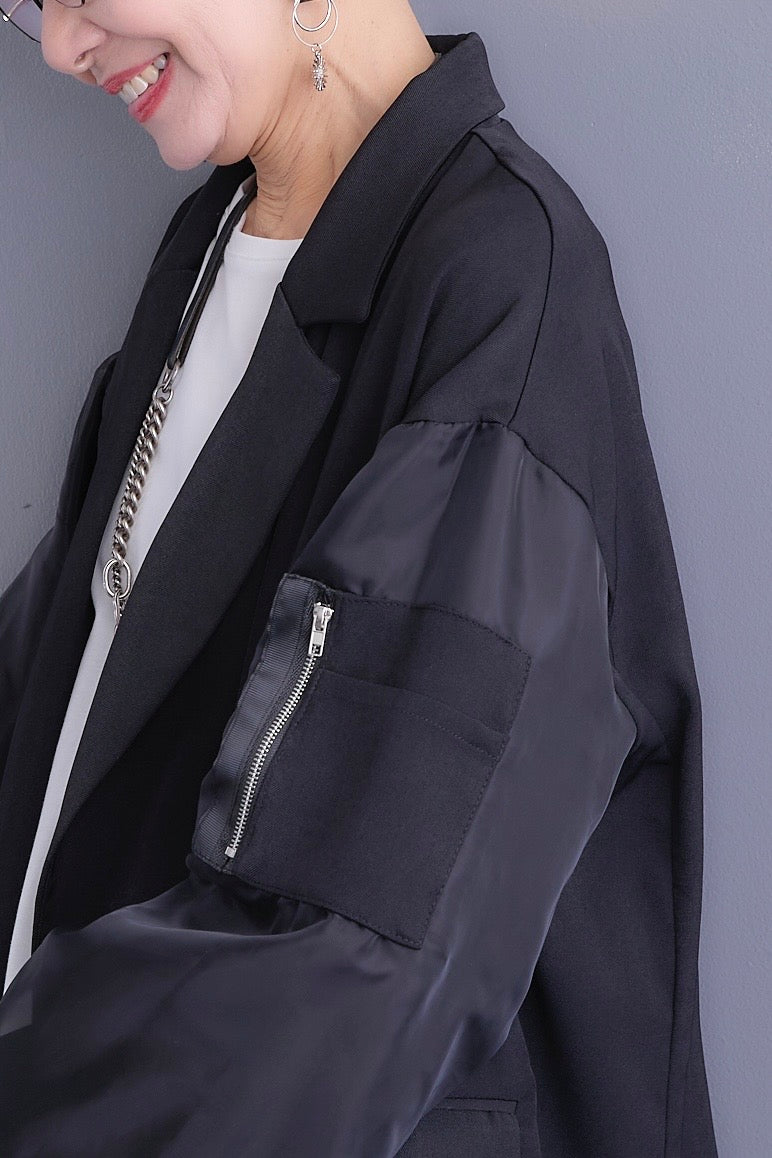 【新色追加】【予約】チュールレイヤードMA-1ジャケット