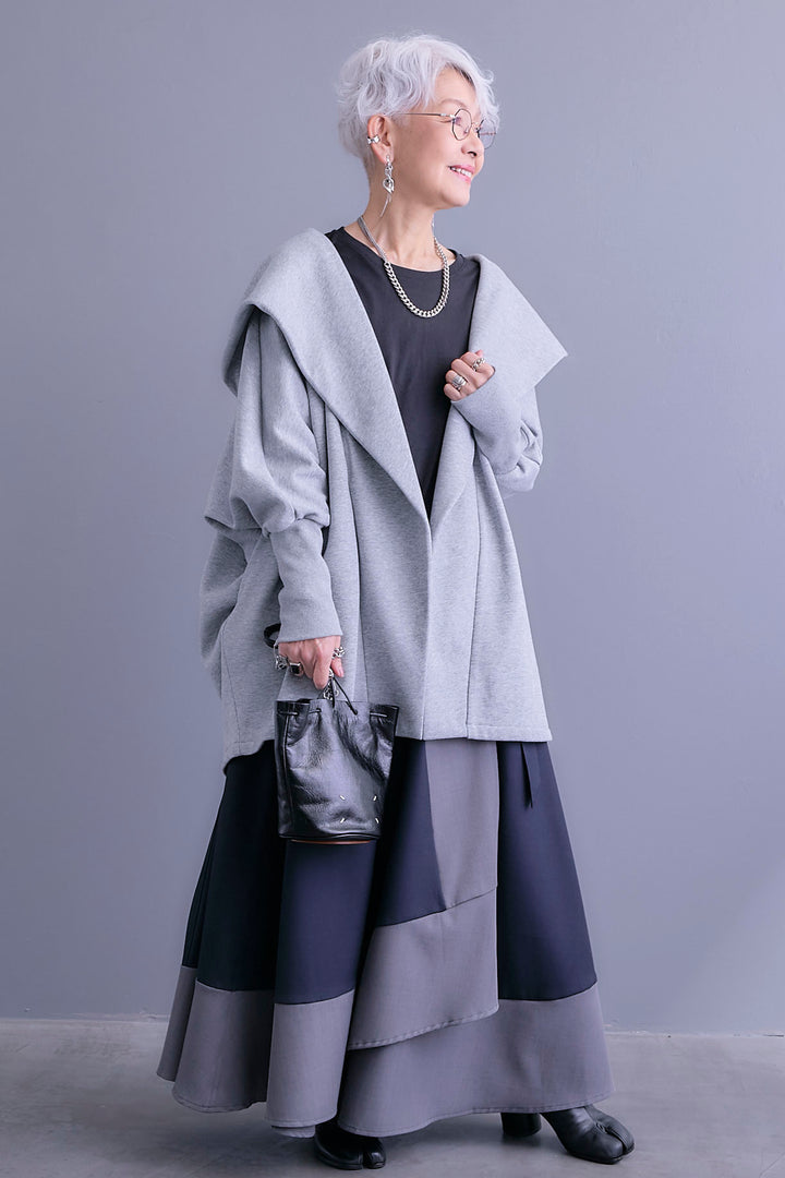 【予約】裏起毛ドルマンガウン