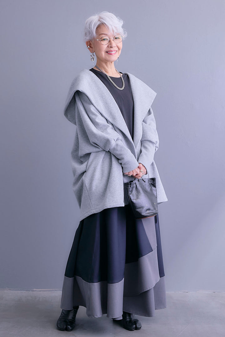 【予約】裏起毛ドルマンガウン