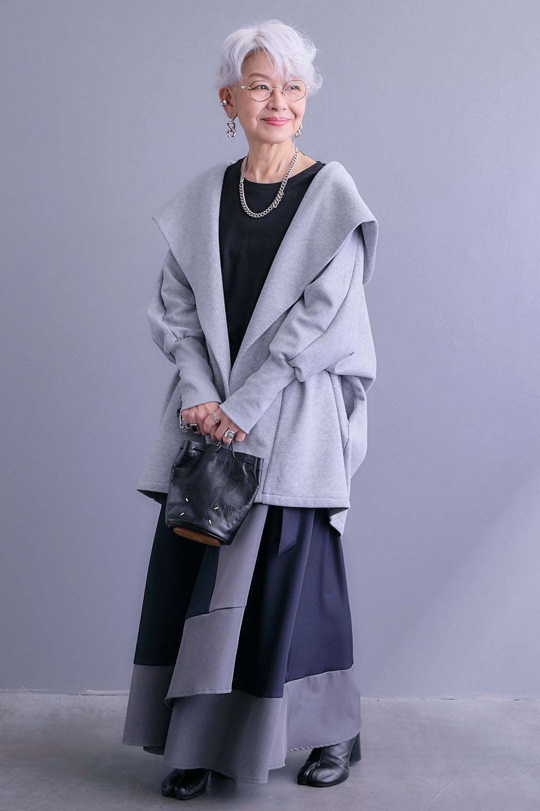 【予約】裏起毛ドルマンガウン