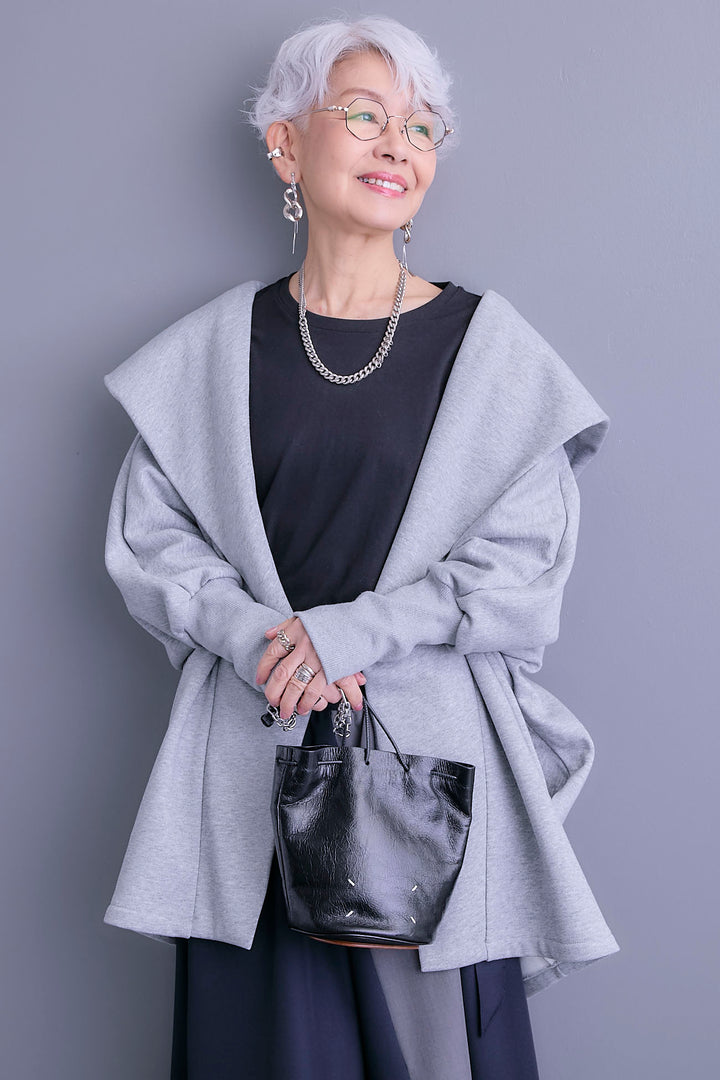 【予約】裏起毛ドルマンガウン