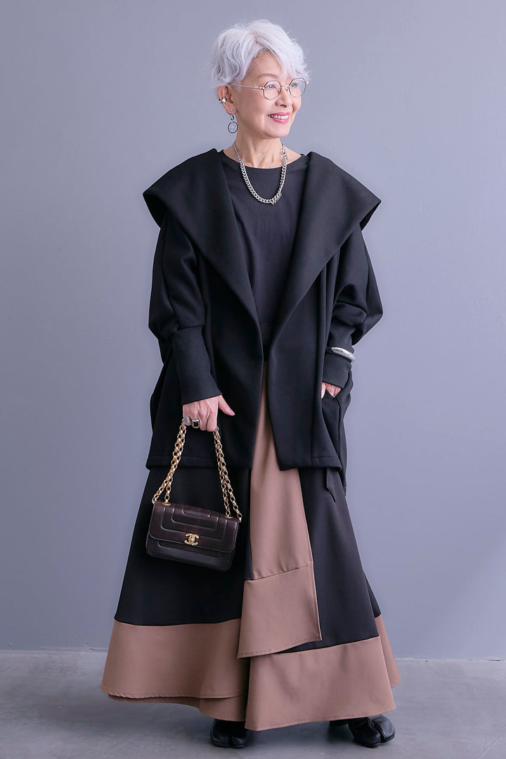 【予約】裏起毛ドルマンガウン