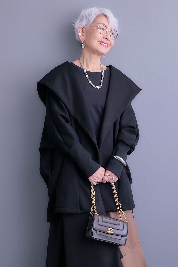 【予約】裏起毛ドルマンガウン