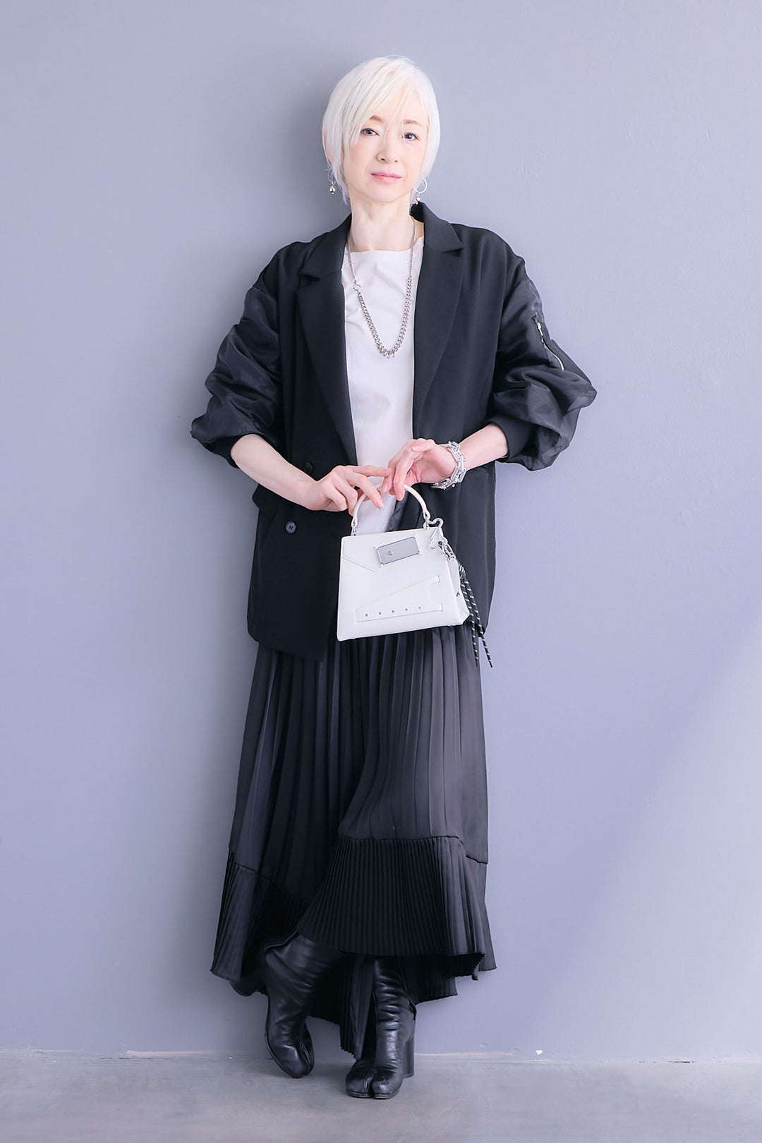 【新色追加】【予約】チュールレイヤードMA-1ジャケット