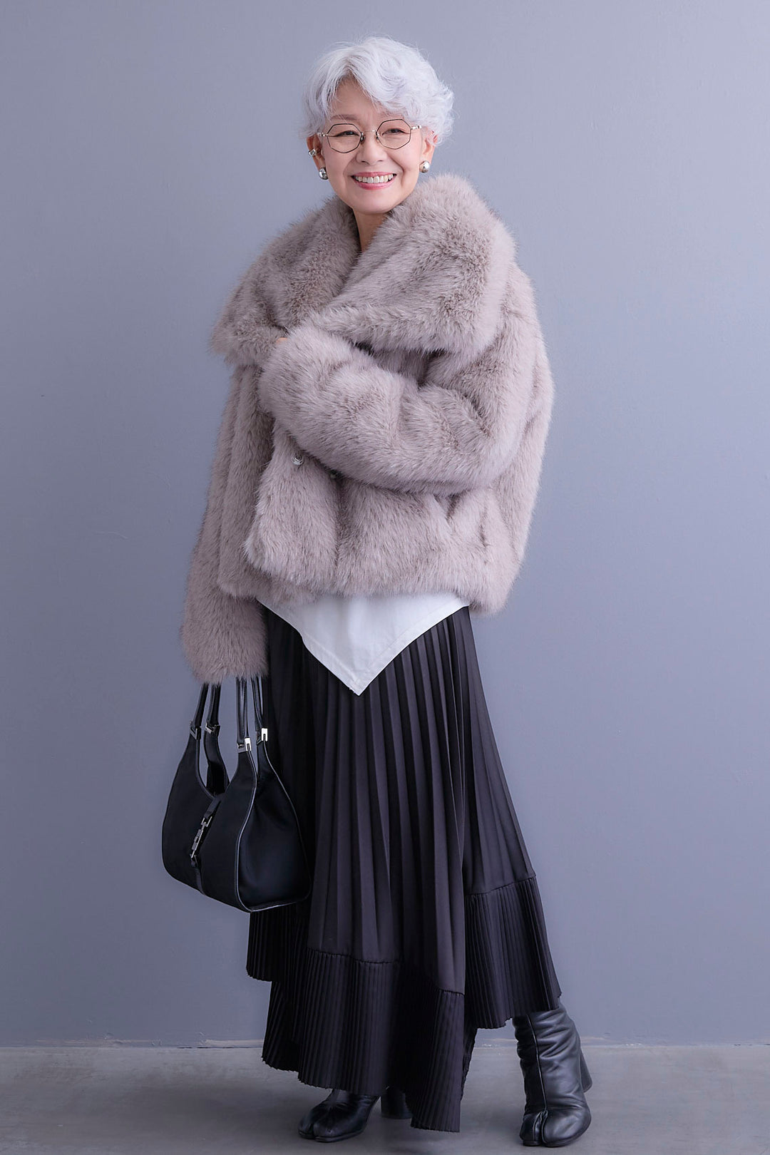 【予約】オーバーカラーファーコート