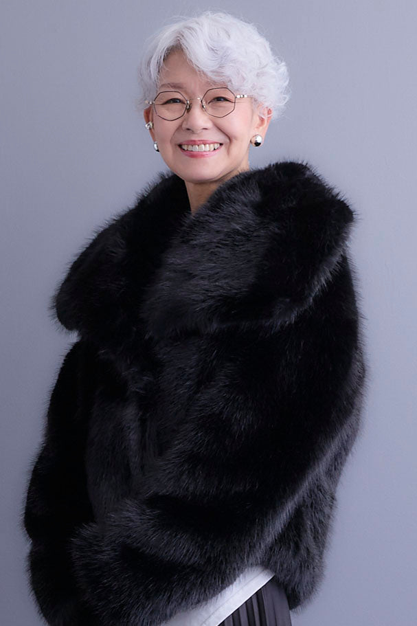 EMBA リアルファーコート EMBA ♡ エンバ ウルフ 毛皮 リアルファー コート ロングコート