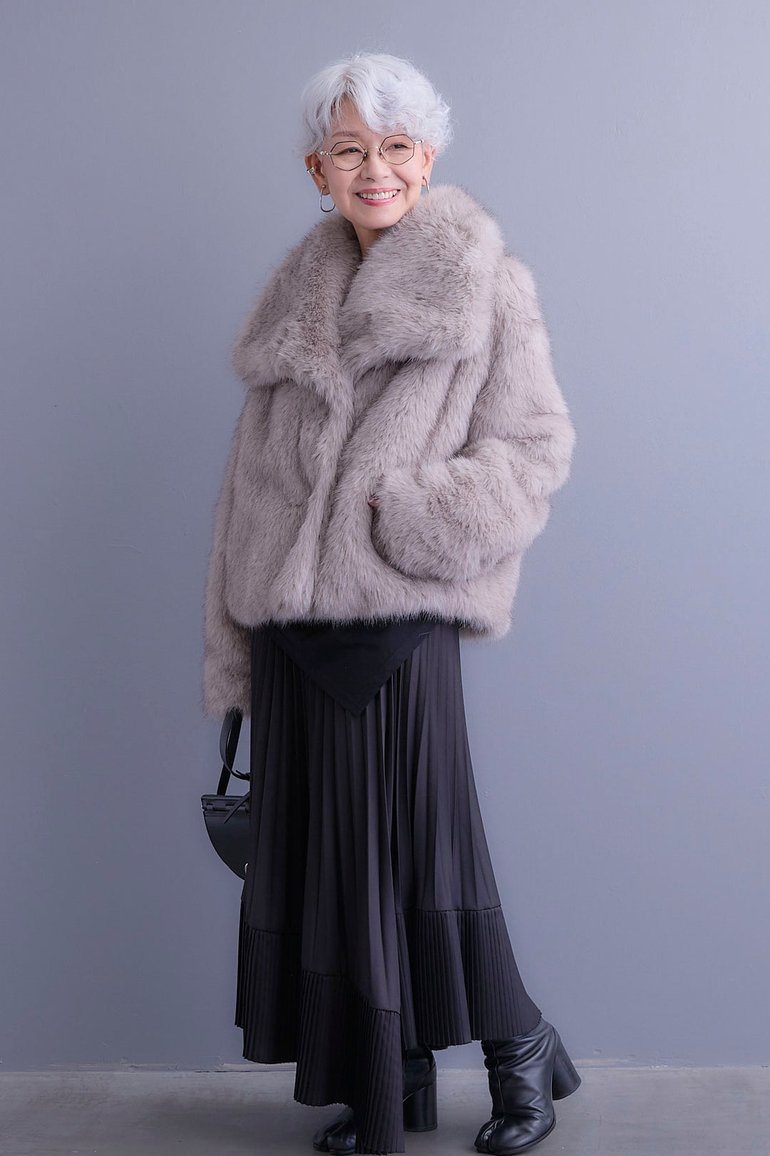 【予約】オーバーカラーファーコート