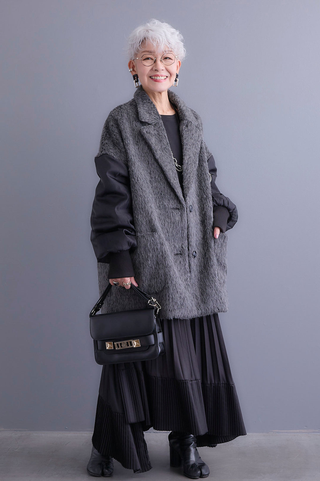 【予約】チュールレイヤードMA-1シャギーオーバーコート