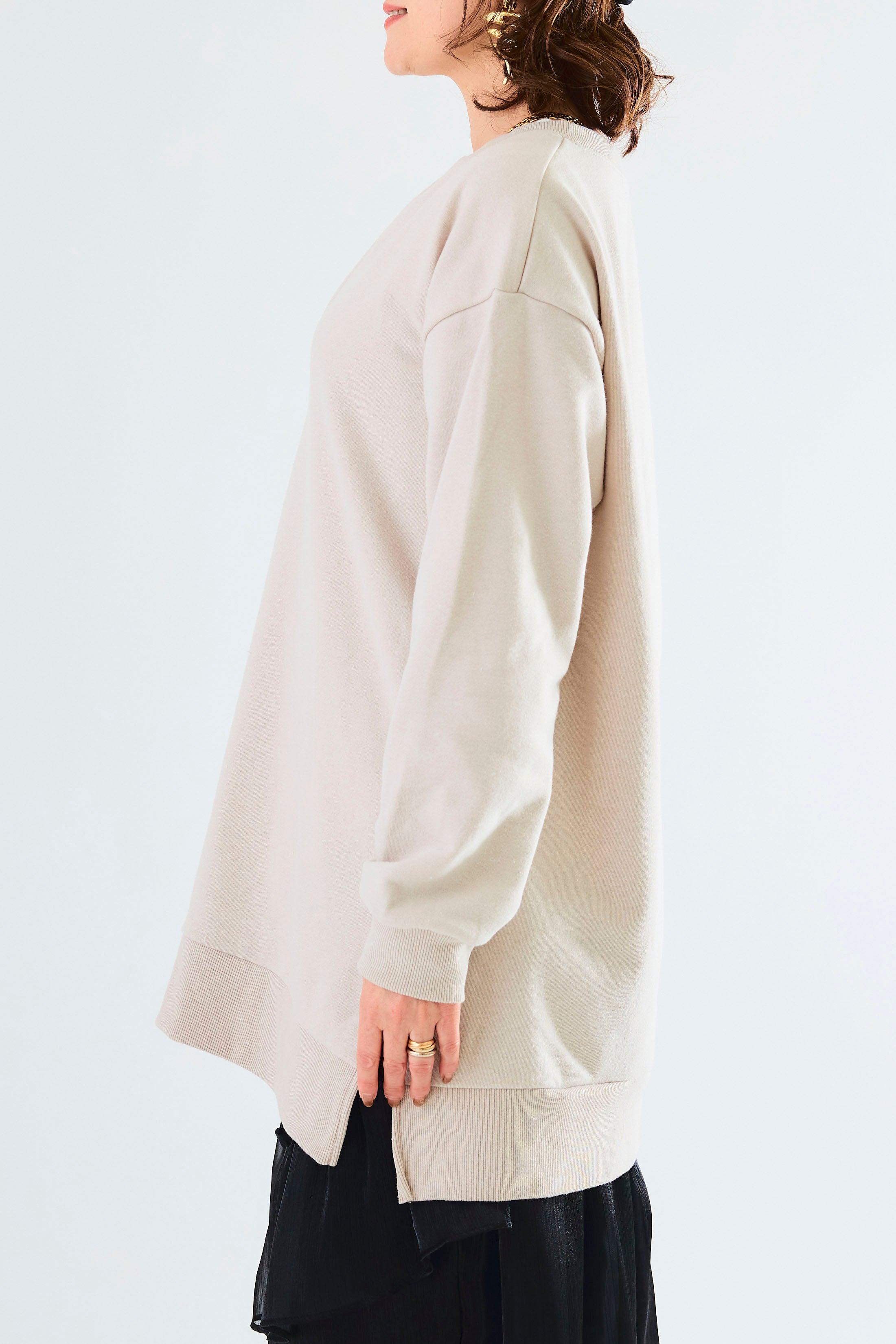 即納】裏毛Vネックチュニック+インナータンクSET – AIJAN